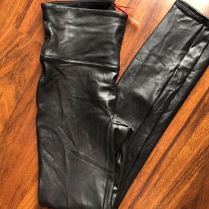 Spanx faux leather leggings